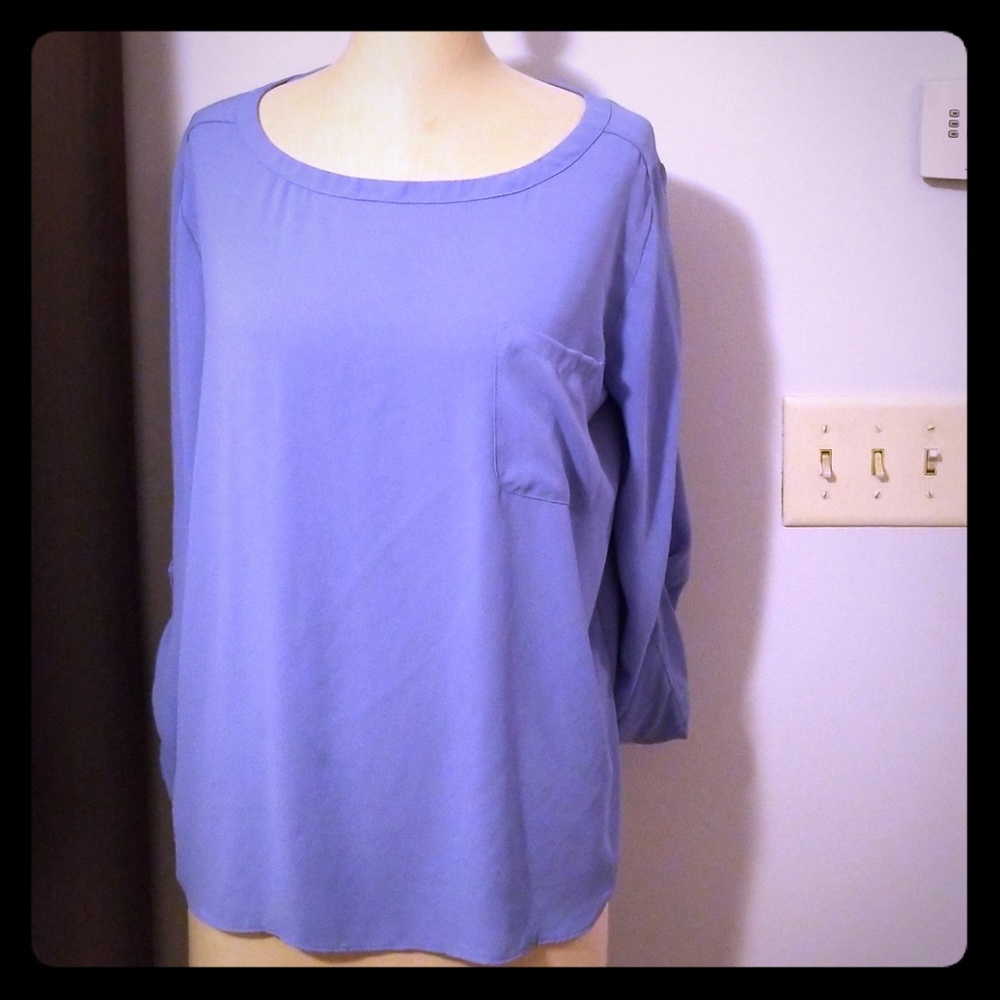 Loft Spring Cornflower Blue Utility Blouse